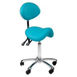 Stolička COMFORT | tyrkysová, anatomicky tvarované sedadlo zaručuje vysokú úroveň komfortu, pohodlné operadlo, nastavenie výšky (56 - 75 cm).