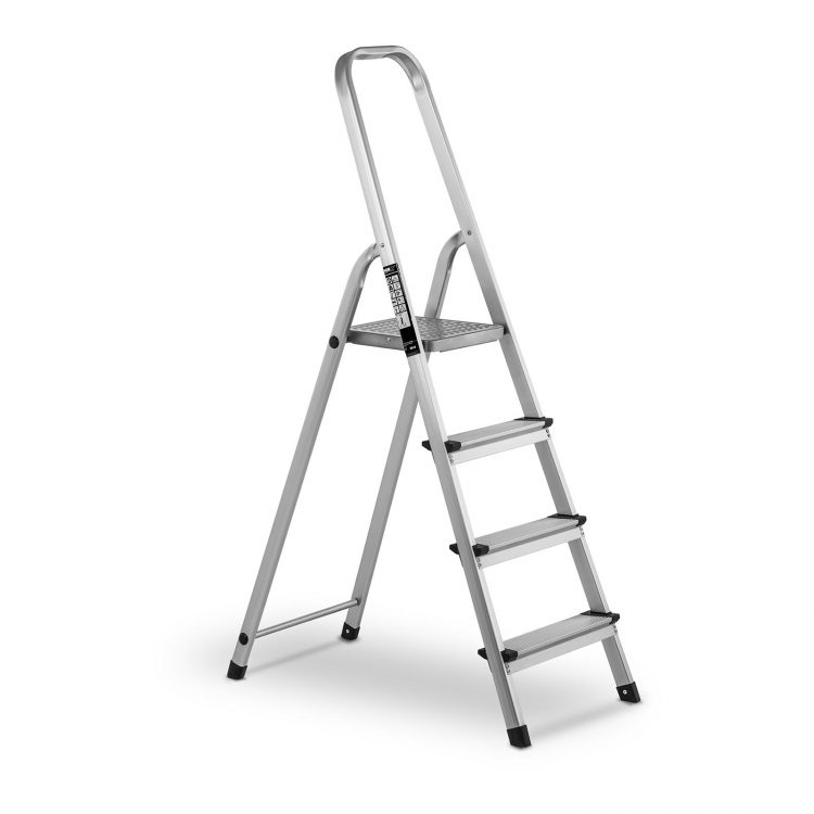 Hliníkový rebrík - jednostranný - 4 stupne - 10060954 vHliníkový rebrík - jednostranný - 4 stupne. Nosnosť rebríka 150 kg, 4 protišmykové stupienky. Bezpečnosntný zaištovací mechanizmus.