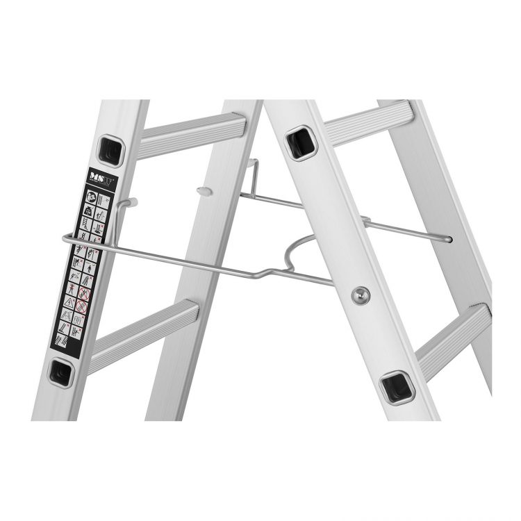 Hliníkový rebrík trojdielny - výška 2,5 m - 10060957 - 5