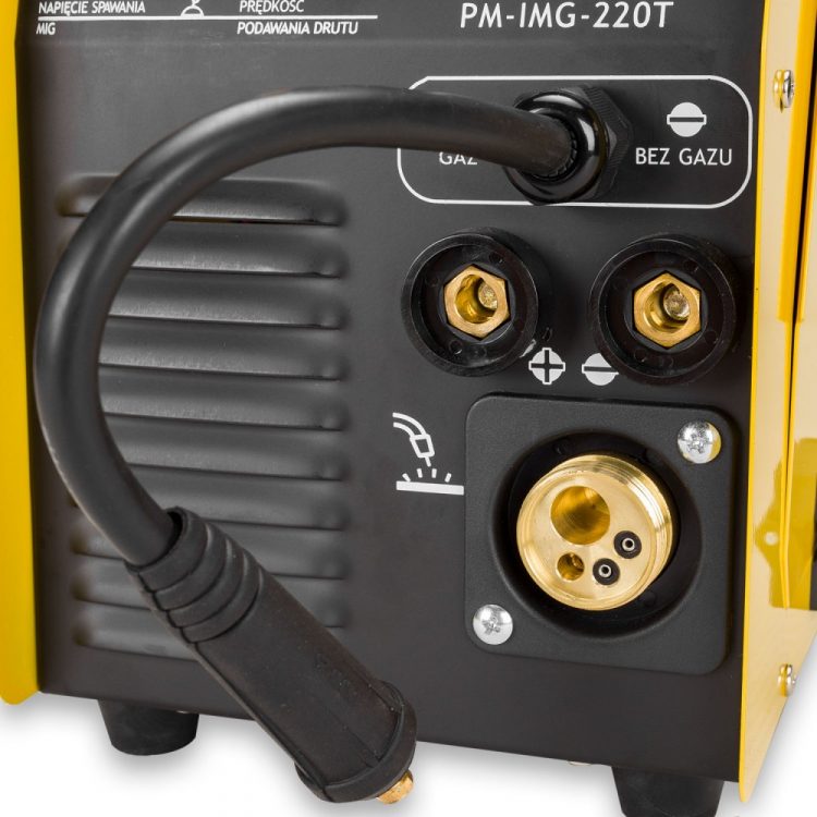 Invertorová zváračka 220A - MIG/MAG/TIG/MMA | PM-IMG-220T, univerzálny zvárací stroj, s rozsahom zvárovacieho prúdu MIG / MAG: do 220A, TIG / MMA: do 170A.