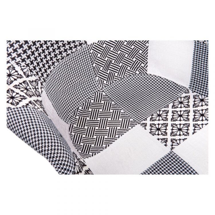 Kreslo ASTRON VINTAGE (čierno biely patchwork) - 2
