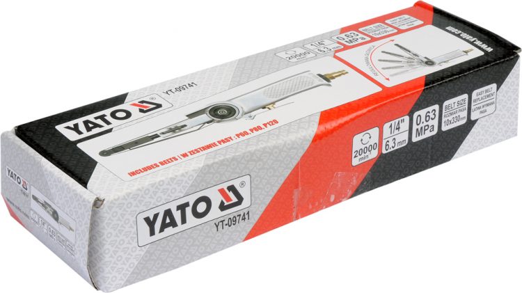 Brúska pneumatická - pásová YATO 10 x 330 mm - 2