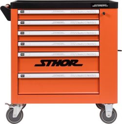 Dielenský vozík 6 zásuviek | Sthor oranžová