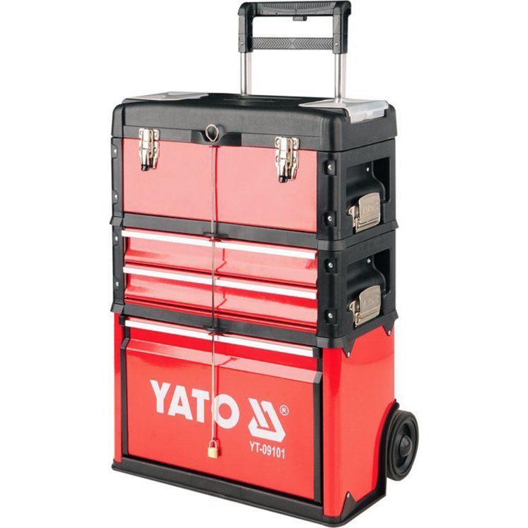 Dielenský vozík na náradie YATO | 3 sekcie, 2 zásuvky