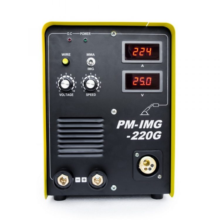 Invertorová zváračka 220A - MIG/MAG/MMA | PM-IMG-220G, univerzálne zváracie zariadenie s rozsahom zváracieho prúdu do 220A, technológia mosfet.