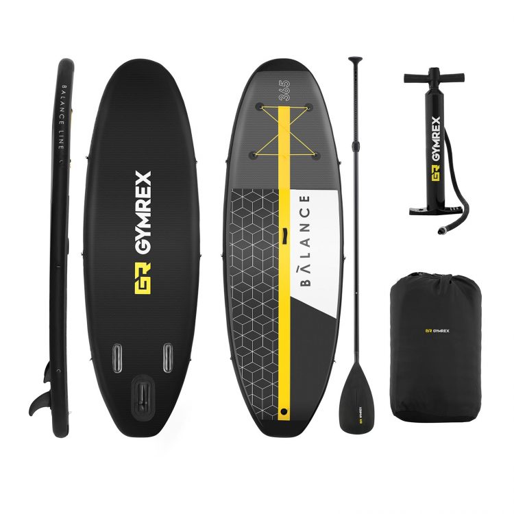 Nafukovací stand up paddleboard sada 365 x 110 x 15 cm | 230 kg, stabilná konštrukcia, protišmykový povrch, možné použiť ako SUP alebo kajak.