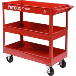 Dielenský policový vozík YATO | 3 policový červená