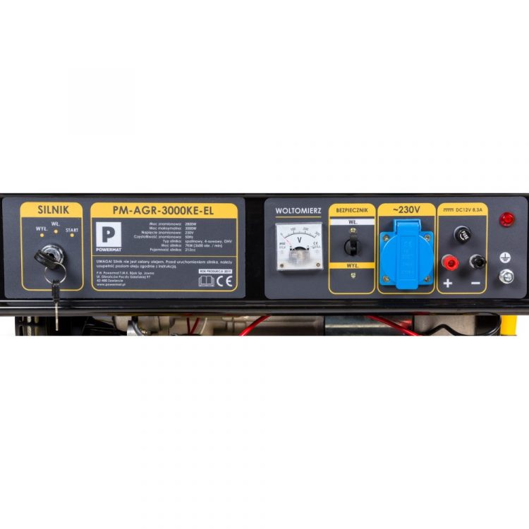 Elektrocentrála + elektrický štartér 230V / 12V | PM-AGR-3000KE-EL - 1