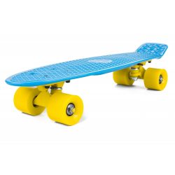 Penny Board, modro - žltý | ST-PS004A s rozmermi kolies 60/45 mm umožňujú rýchlu a jednoduchú zmenu smeru a hladký priebeh trikov.