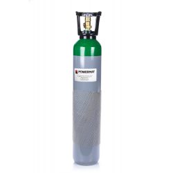 Plynová fľaša na Ar (Argon) - bez náplne, objem nádrže: 8 L Plyn: argón, pracovný tlak: 150 bar, skúšobný tlak: 250 bar. Priemer/Výška valca: 140 mm/673 mm.