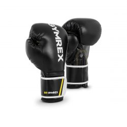 Boxerské rukavice | 10 oz - čierne GR, model : GR-BG 10BB, dvojité prešívanie, široký remienok na suchý zips na pripevnenie k zápästiam.