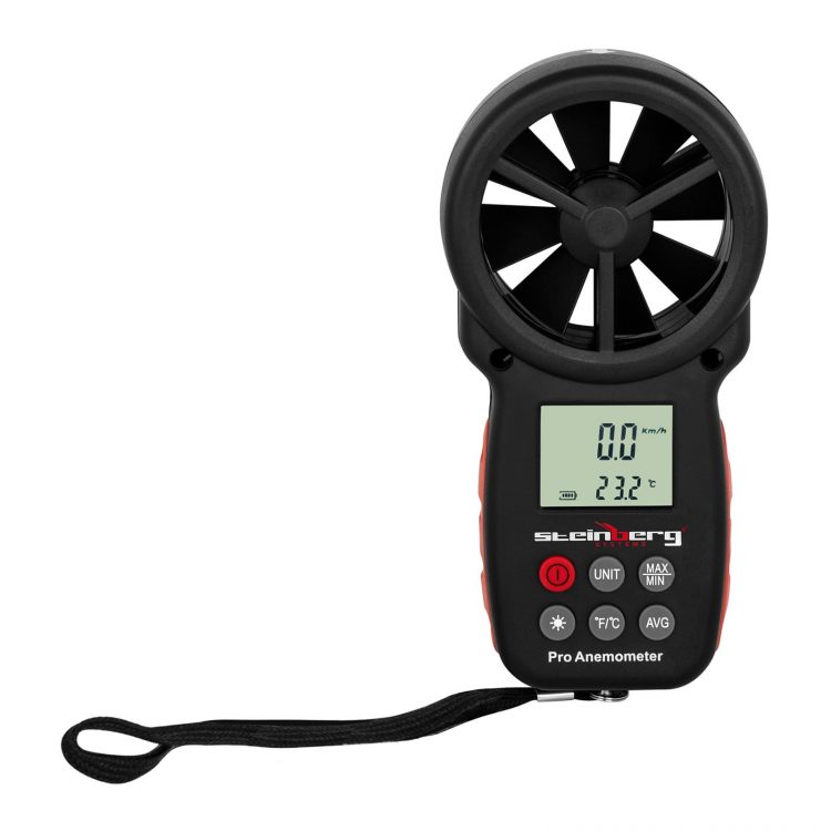 Digitálny anemometer | 30 m/s, meranie rýchlosti vetra, teploty, výkonu ventilátorov (napr. klimatizácie),  lietaniu vetroňom, balónom, jachtingu, plachteniu