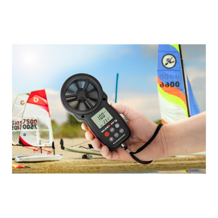 Digitálny anemometer | 30 m/s, meranie rýchlosti vetra, teploty, výkonu ventilátorov (napr. klimatizácie),  lietaniu vetroňom, balónom, jachtingu, plachteniu