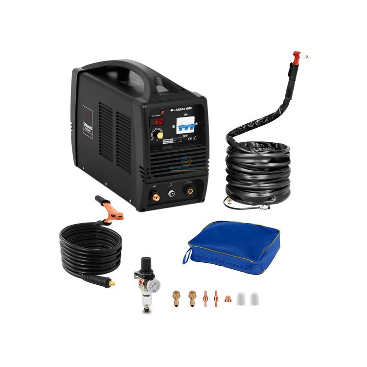 Plazmová rezačka – 60 A - 400 V | S-Plasma 60P, technológia MOSFET, rezanie ocele, liatiny, medi, mosadze a ďalších vodivých kovov do hrúbky 22 mm.