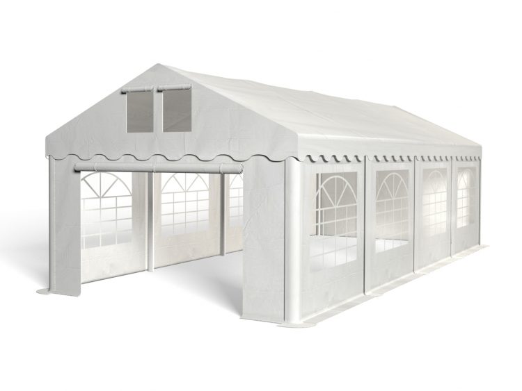 Cateringový párty stan - 4 x 8 m - 500 g / m²