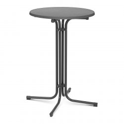 Barový stôl - šedý - skladací - Ø70 cm - 110 cm | RC-BIS70FG