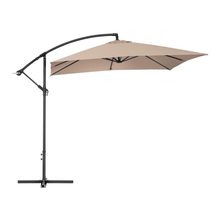 Slnečník na terasu (krémový) - 250 x 250 cm | UNI_UMBRELLA_SQ250CR