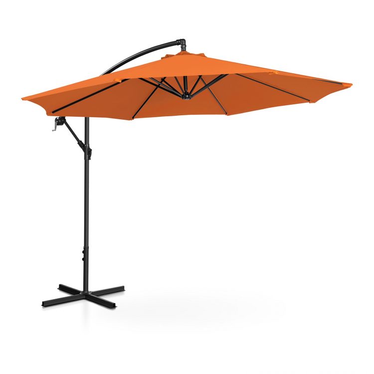 Slnečník na terasu - oranžový, Ø300 cm