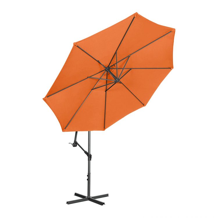 Slnečník na terasu - oranžový, Ø300 cm