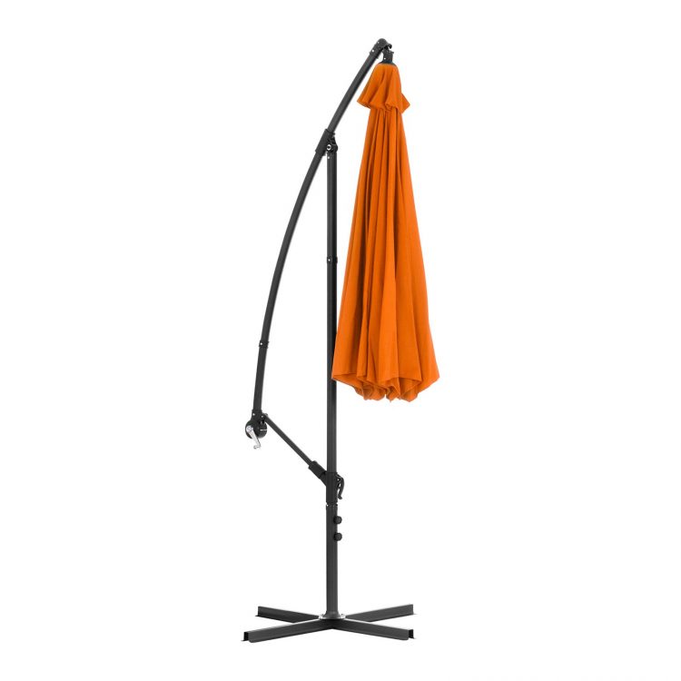 Slnečník na terasu - oranžový, Ø300 cm