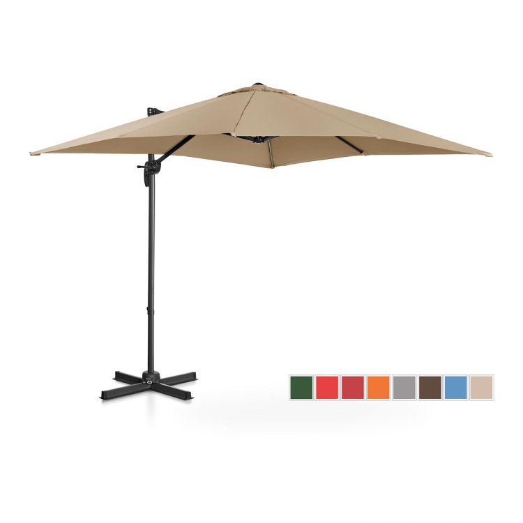 Slnečník na terasu - otočný béžový - 250 cm | UNI_UMBRELLA_2SQ250TA