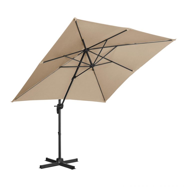 Slnečník na terasu - otočný béžový - 250 cm | UNI_UMBRELLA_2SQ250TA