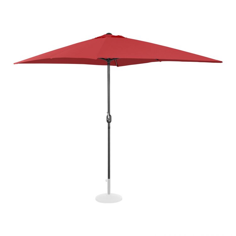 Stojaci záhradný slnečník - 200 x 300 cm - vínová | UNI_UMBRELLA_SQ2030BO