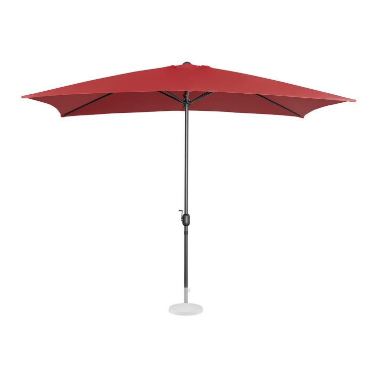 Stojaci záhradný slnečník - 200 x 300 cm - vínová | UNI_UMBRELLA_SQ2030BO