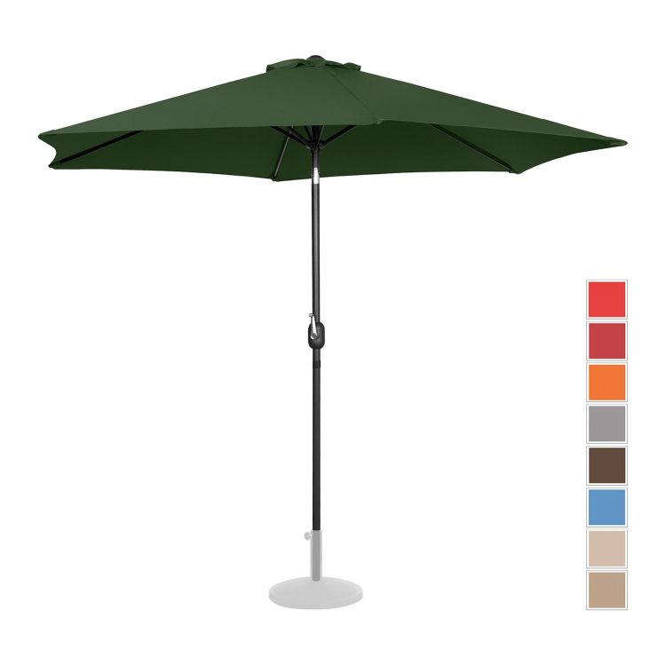 Záhradný slnečník - Ø300 cm - zelený | UNI_UMBRELLA_TR300GR