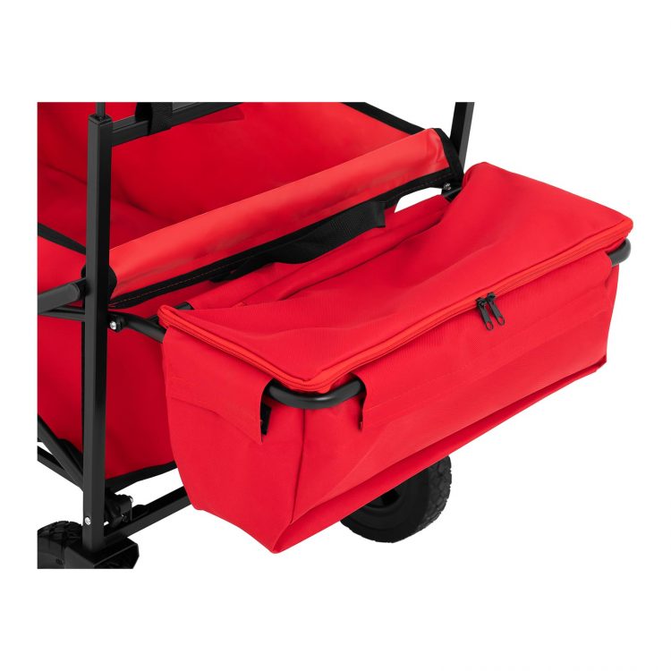Záhradný skladací vozík - 100 kg - červený | UNI_CART_01