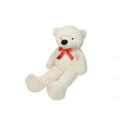Plyšový medvedík 130 cm | biely, hebké a mäkké materiály, príjemný na dotyk, vhodný ako darček pre dieťa, k narodeninám alebo iným rodinným oslavám.