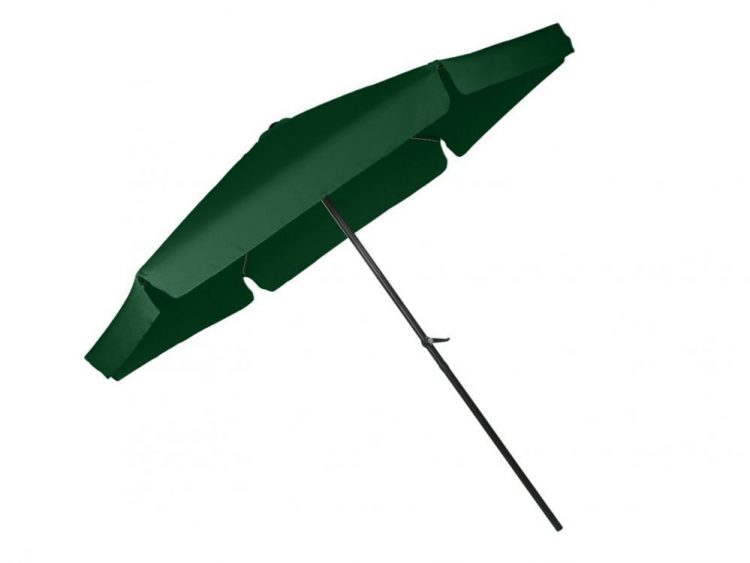 Slnečník na terasu zelený 300 cm | MU-300 GREEN, výška: 270 cm, UV ochrana a slnečným lúčom, vhodný na terasu, záhradu ku grilu alebo bazénu.