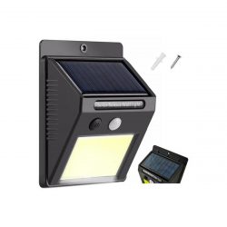 Solárne vonkajšie svetlo 48 LED COB | s pohybovým senzorom, praktické svetlo na osvetlenie vstupných dveri, terás, altánkov, vchodov, poštovných schránok.