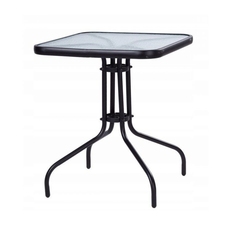 Terasový stôl – skladací | 60x60 cm, praktický, hodí sa na každú terasu, balkón alebo do záhrady. Jednoduchá montáž a demontáž, nezaberá veľa miesta.