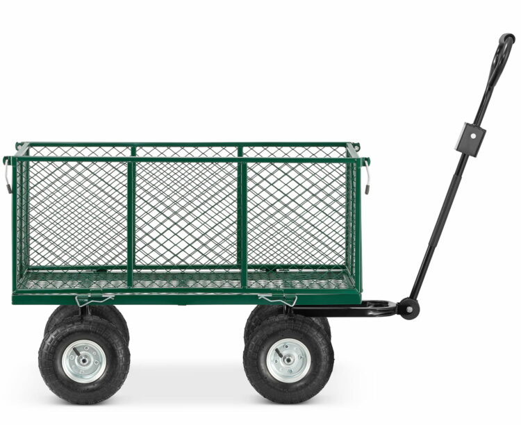 Záhradný prepravný vozík – 450 kg | plachta s ručkami