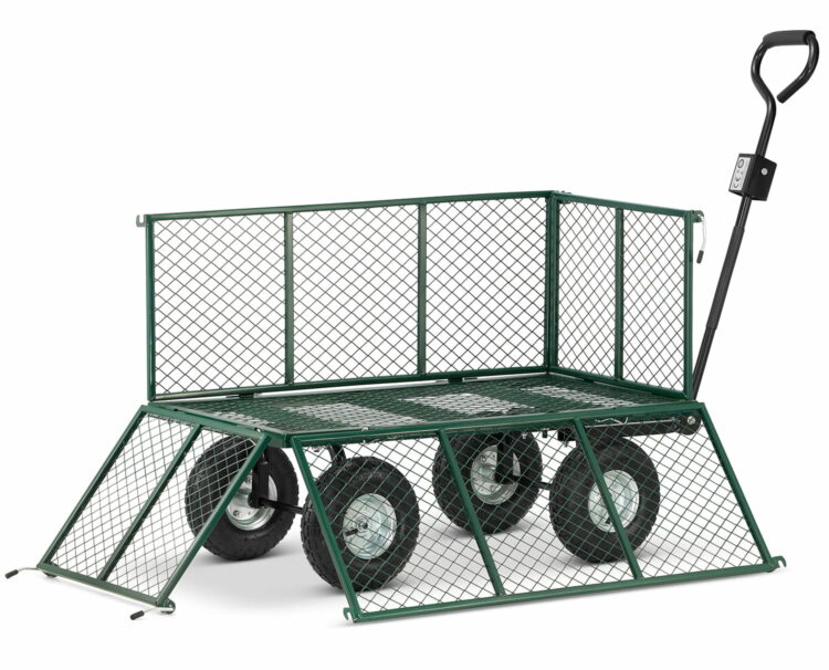 Záhradný prepravný vozík – 450 kg | plachta s ručkami