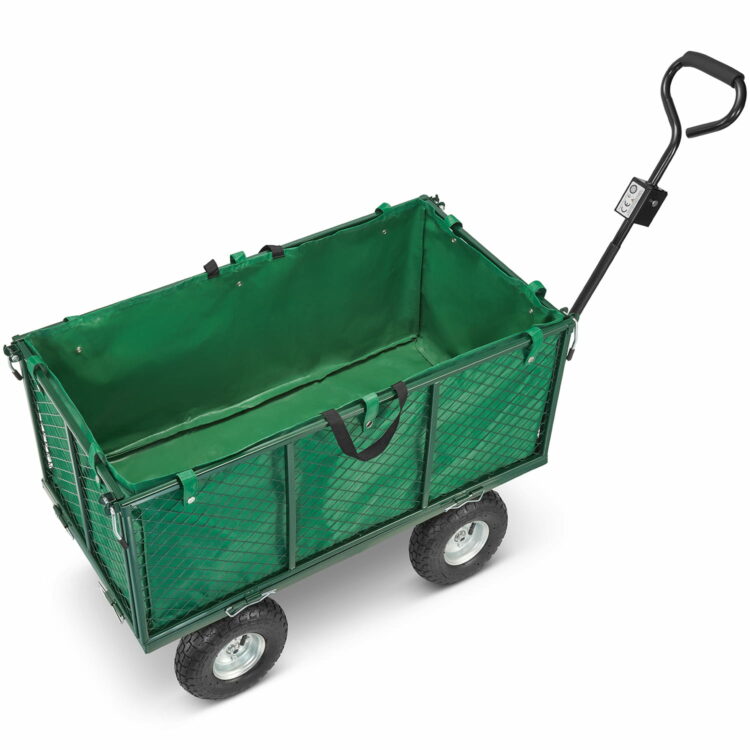 Záhradný prepravný vozík – 450 kg | plachta s ručkami
