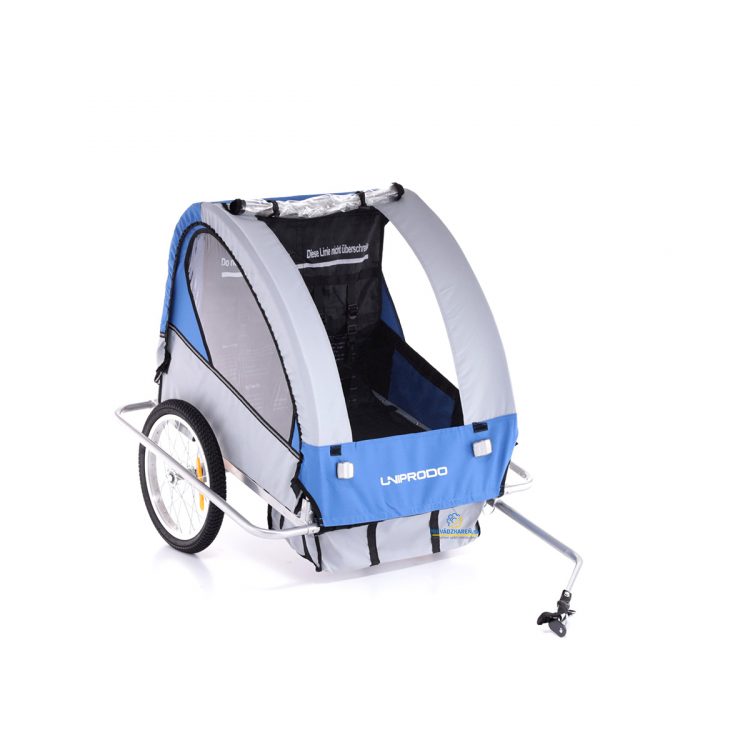 Cyklovozík pre deti 2 miestny | 40 kg, na cyklo túry pre celú rodinu, upínanie na päťbodové bezpečnostné pásy, vodeodolná konštrukcia chráni pred dažďom.