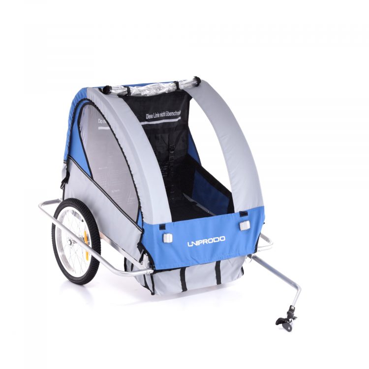 Cyklovozík pre deti 2 miestny | 40 kg, na cyklo túry pre celú rodinu, upínanie na päťbodové bezpečnostné pásy, vodeodolná konštrukcia chráni pred dažďom.