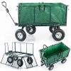 Záhradný prepravný vozík – 450 kg plachta s ručkami-1