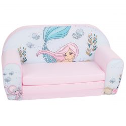 Detský gauč s morskou pannou | ružový