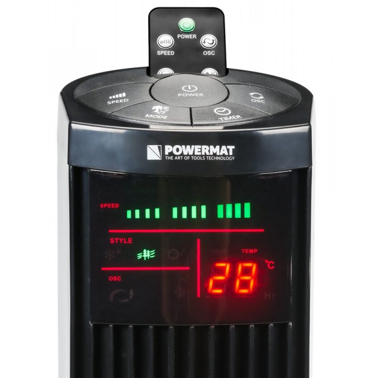 Stĺpový ventilátor Powermat - Onyx Tower-120 -5