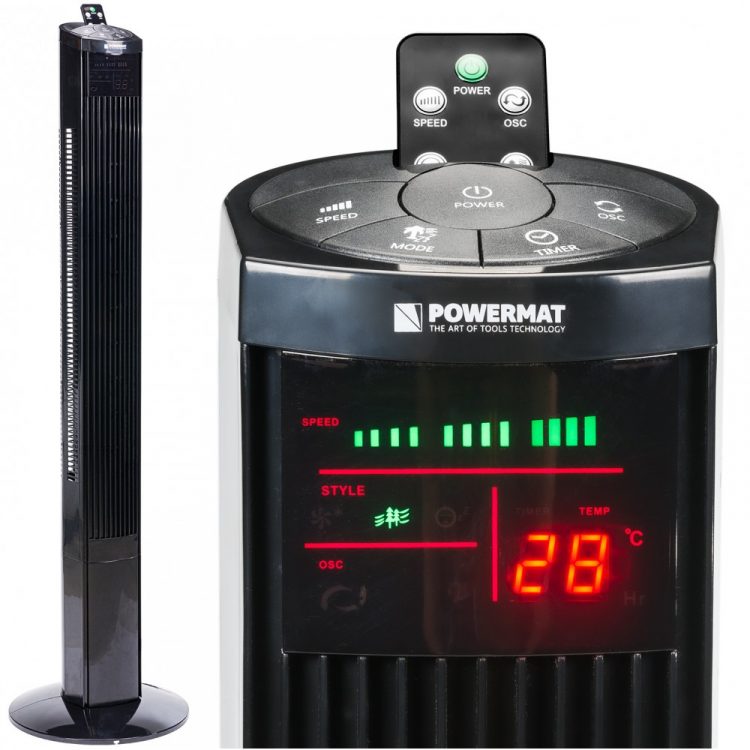 Stĺpový ventilátor Powermat - Onyx Tower-120 -8