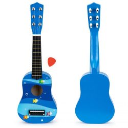 Drevená detská gitara | modrá