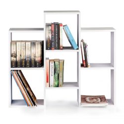 Moderná knižnica | WYJ-212. Okrem zaujímavej formy mriežky je knižnica veľmi praktická a umožní vám uskladniť vaše obľúbené knihy, časopisy a iné.