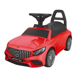 Detské chodítko - auto Mercedes S65 AMG | červené, zmenšená verzia Mercedesu Benz pre malých šoférov s klaksónom,s úložným priestorom a s LED svetlami.