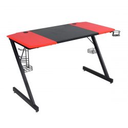 Herný stôl čierny-červený | 120x60x73cm