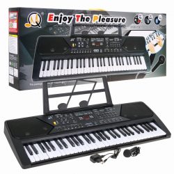 Elektronický keybord - mikrofón | multi, multifunkčné klávesy pre hru a rozvoj hudobného talentu dieťaťa. Súčasťou balenia je aj mikrofón.
