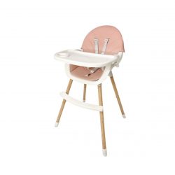 Detská jedálenská stolička 2v1 | ružová MUHA-004 PINK