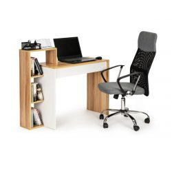 Kancelársky stôl s policami | drevený MUHMODS-1